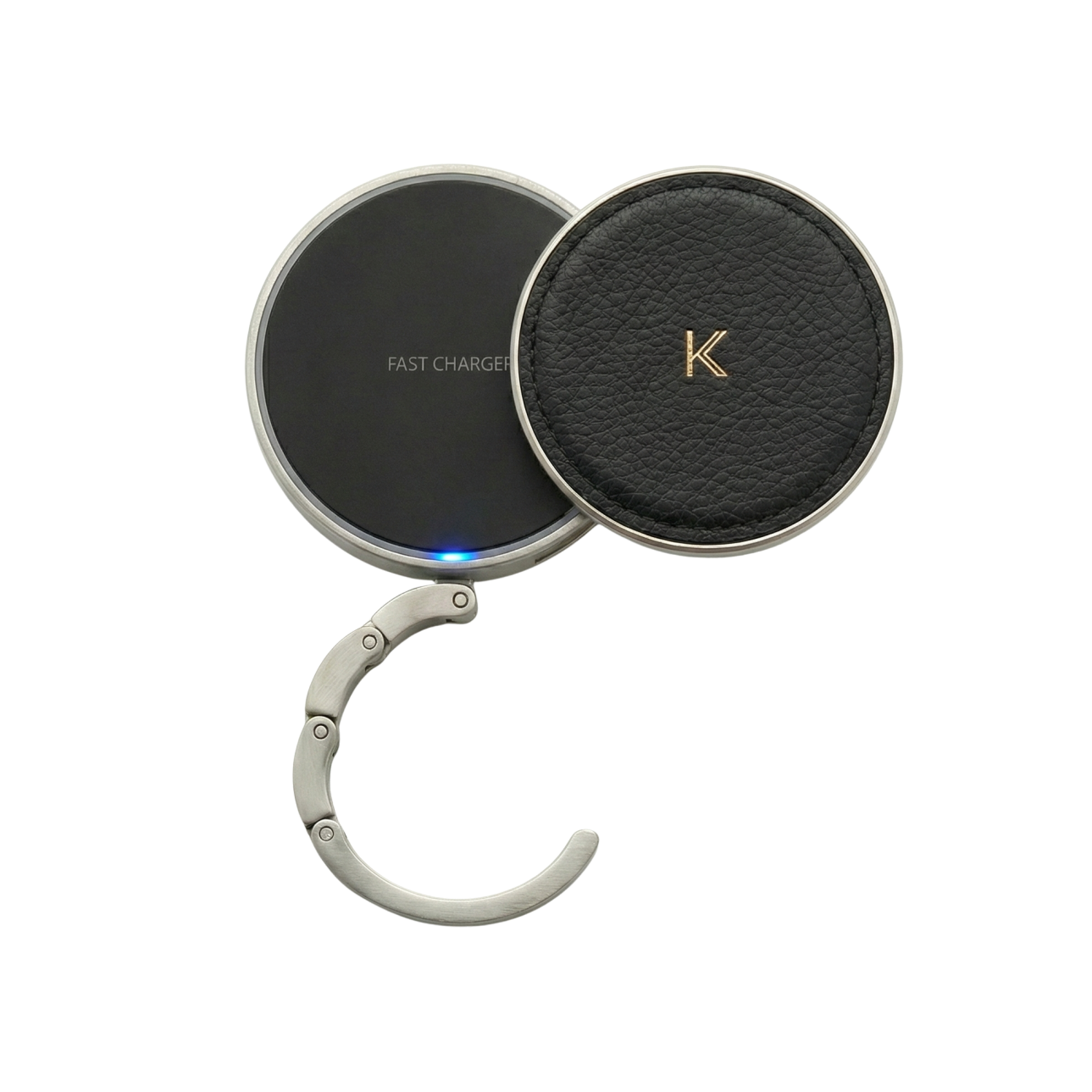 Klipss Noir Mat - accroche-sac connecté premium